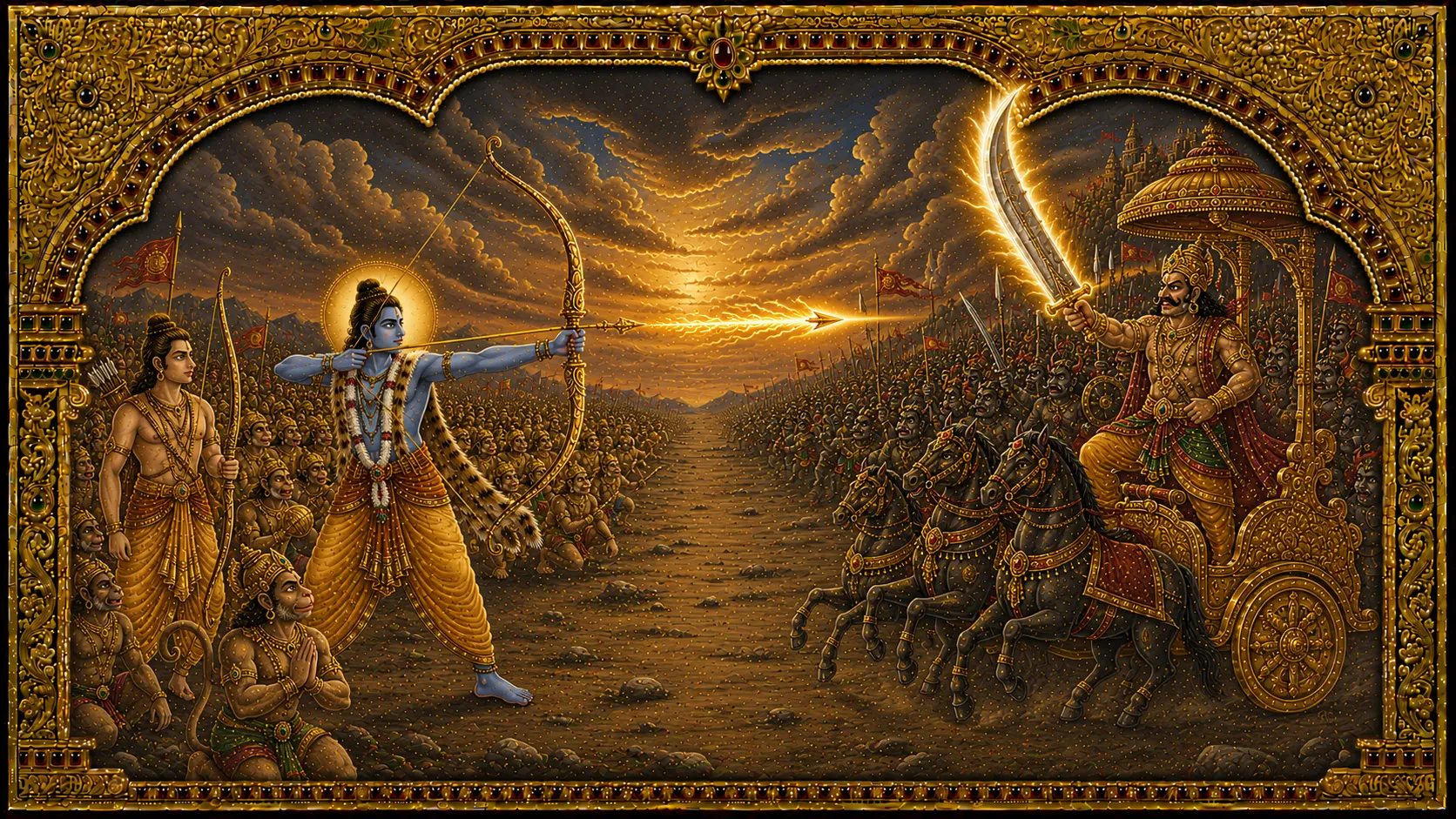 Rama's final battle with Ravana